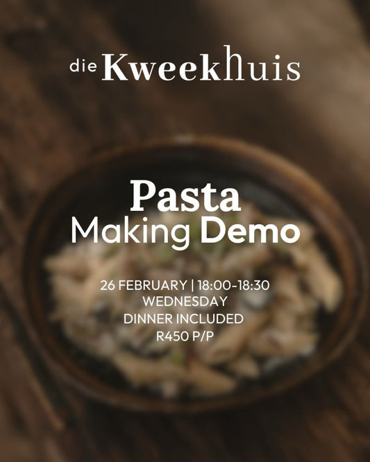 Pasta Making Demo 26 Feb 18:00 - 18:30